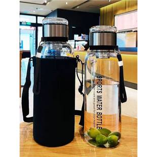 茶水分离玻璃杯男女办公室喝水杯子便携随手水杯泡茶用大容量爆款