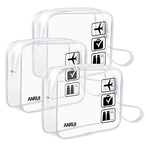 3pcs TSA-Approved Clear Travel Toiletry Bag With Handle Stra|ruв категории домашний ткань, 纺织品填充物 - от Buy2taobao.com для оказания профессиональной услуги покупки агента Taobao