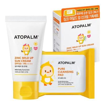 ATOPALM Zinc Mild Up Sun Cream SPF50+ PA++++ 65g  with Clean