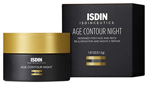 ISDIN Age Contour 夜间面部和颈部霜 含褪黑素和肽 1.8 盎司