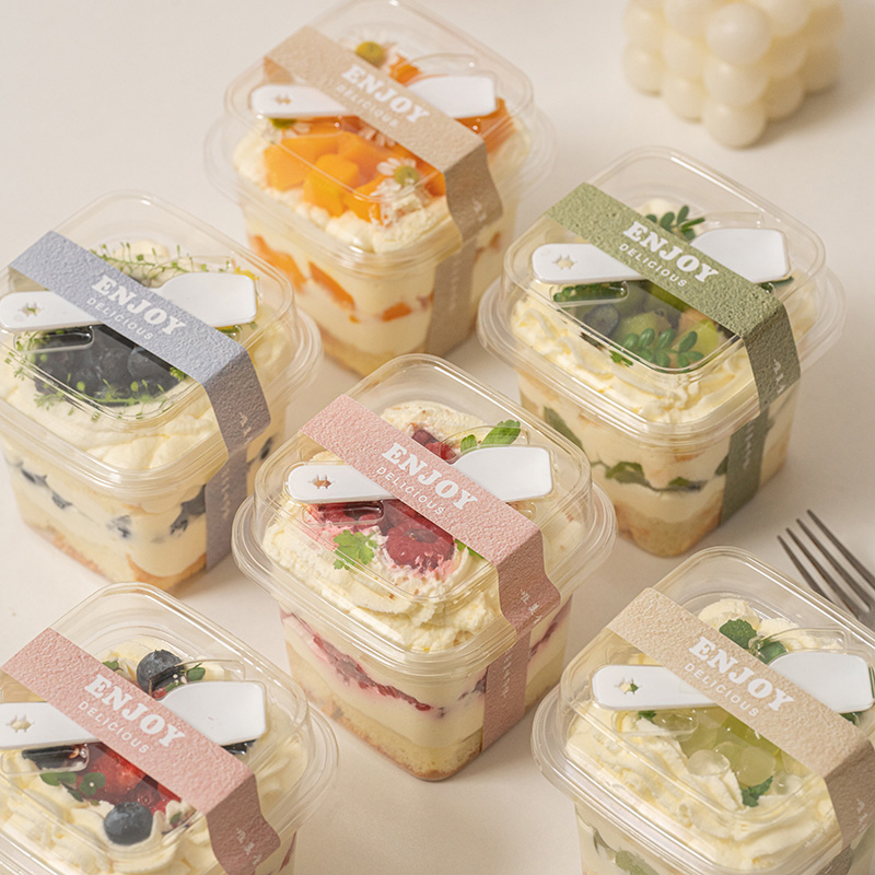 方形千层慕斯蛋糕盒盒子蛋糕打包