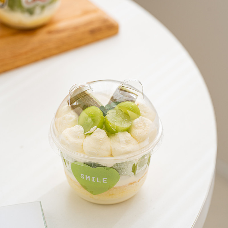 U型甜品波波杯蛋糕杯打包