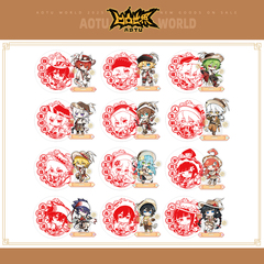 【马年Q版限定】七创社凹凸世界官方正版周边Q版角色立牌窗花套组