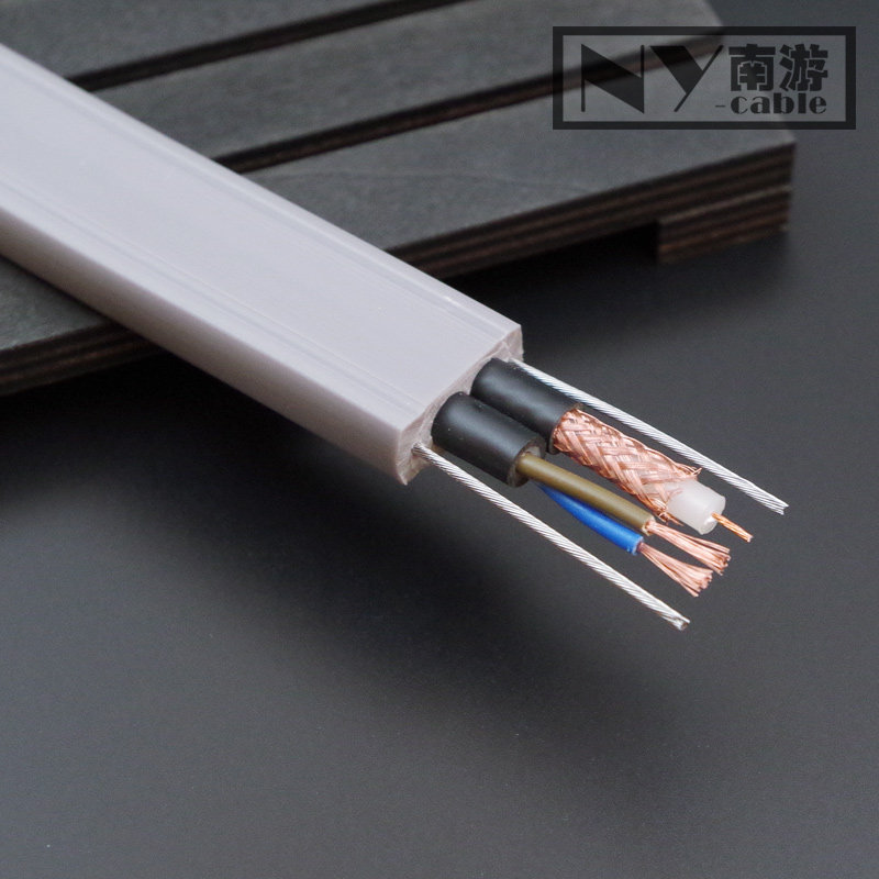 电梯视频线 含电源线RVV 扁平带状同轴电缆定制|msdalam kategori elektronik/Electrician, Wire, Kabel video - dari Buy2taobao.com untuk memberikan perkhidmatan ejen Taobao profesional membeli
