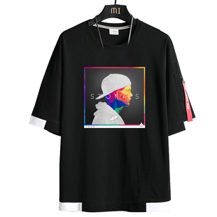 AVICII周边专辑短袖A神百大DJ电音男宽松艾维奇纪念短袖T恤衫潮牌