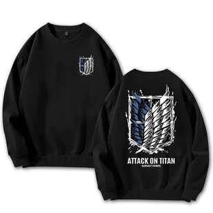 进击的巨人调查兵团自由之翼动漫卫衣二次元青少年长袖男装上衣服
