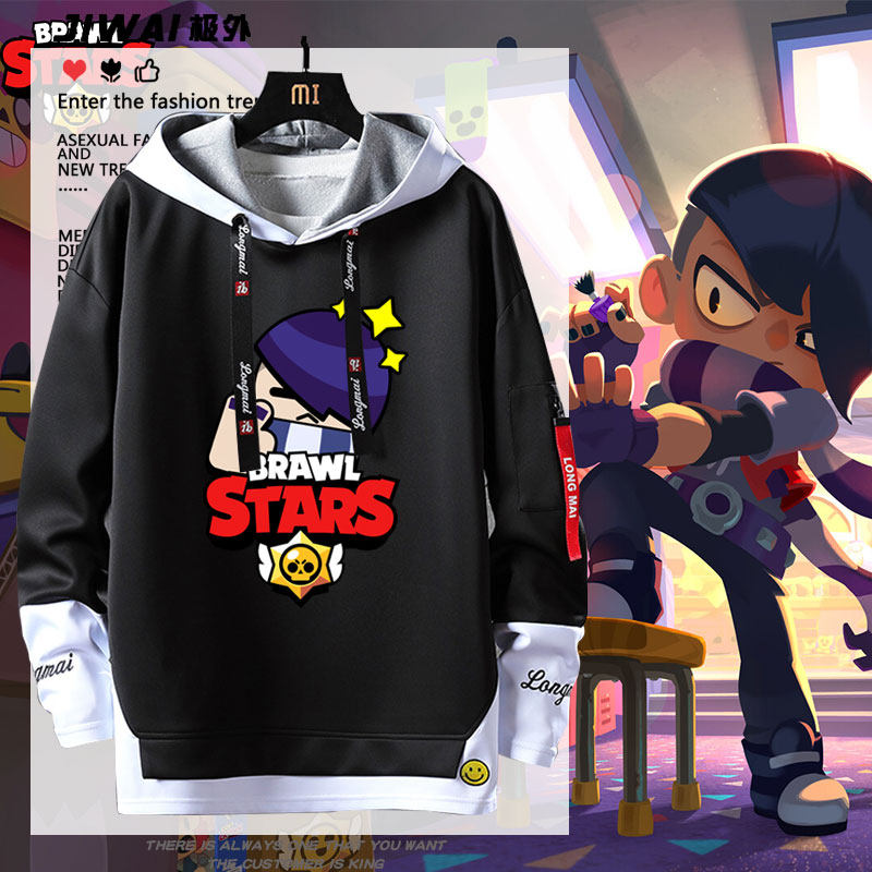 Brawl Stars荒野乱斗联名游戏周边连帽卫衣男女新款秋冬上衣服