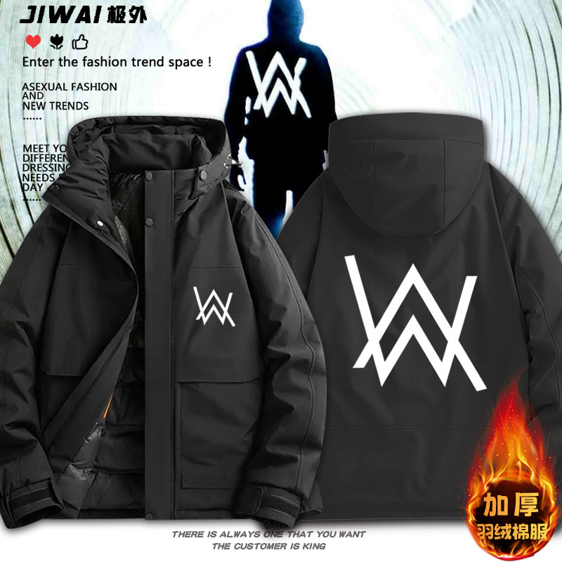 艾伦沃克嘉豪同款DJ潮faded冬季保暖棉服男女秋冬款加厚棉衣上衣