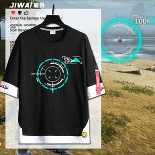 steam游戏幻兽帕鲁Palworld周边捕捉球印象同款 T恤男衣服 cos短袖