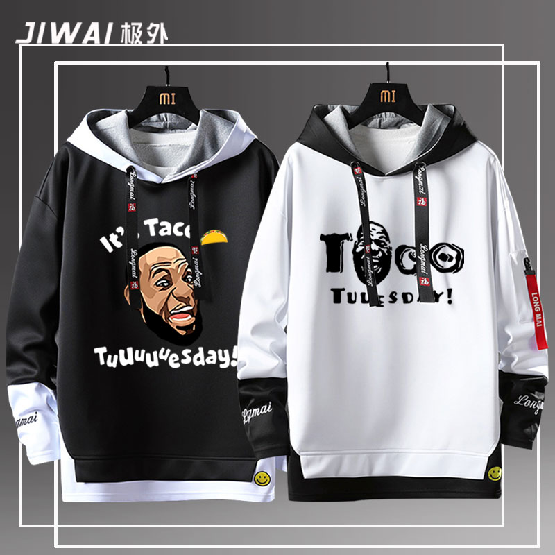 詹姆斯湖人飘带外套连帽卫衣