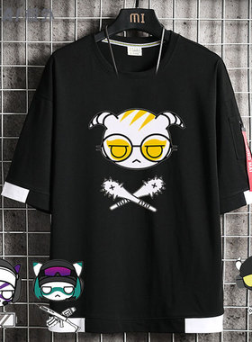 彩虹的六号围攻游戏半袖飘带短袖T恤6号fuze育碧ela男女休闲纯棉