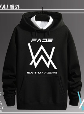 艾伦沃克alanwalker同款DJ潮faded连帽卫衣男女休闲外套衣服加绒