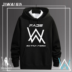 艾伦沃克alanwalker同款 DJ潮faded连帽卫衣男女休闲外套衣服加绒