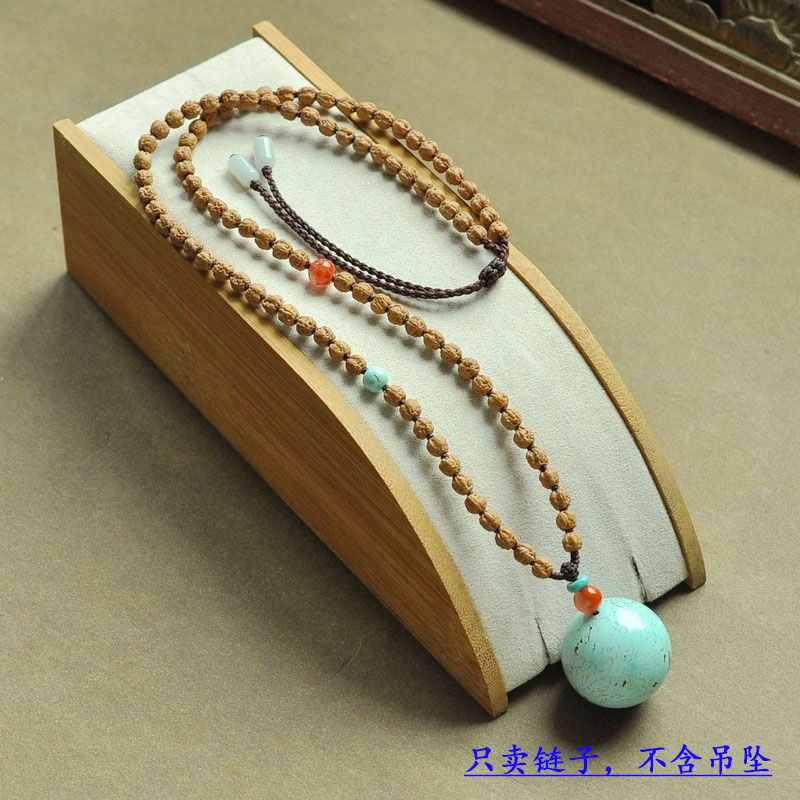 xl0303保真正品天然原色原桩佛手金刚菩提子5MM男女手工项链挂绳
