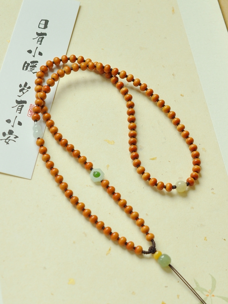 橄榄核项链挂绳手工男女百搭高档