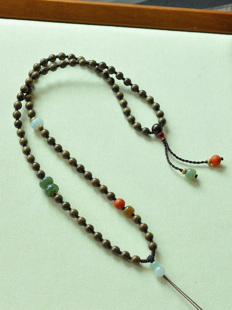 天然金丝楠阴沉木男女项链挂绳