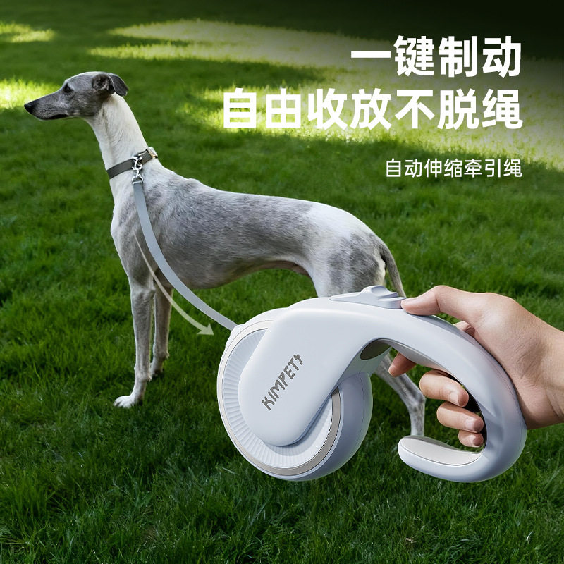 狗狗牵引绳自动伸缩狗绳狗链中型小型犬遛狗小狗泰迪比熊宠物专用