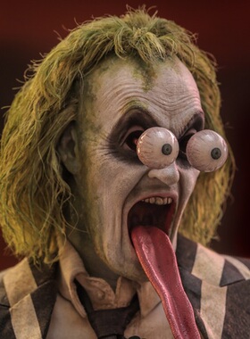 百分之三兵人1/6 hottoys 甲壳虫汁 Beetlejuice2 震惊鬼脸头雕