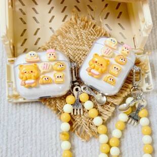 新款黄油小熊适用vivo twsair2保护套可爱vivotws3pro耳机壳tws4萌系iqootwsA1蓝牙耳机套iqootwsair neo/x50