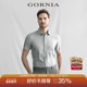 休闲商务短T半袖 GORNIA 衬衣 衬衫 桑蚕丝羊绒经典 格罗尼雅男士 短袖