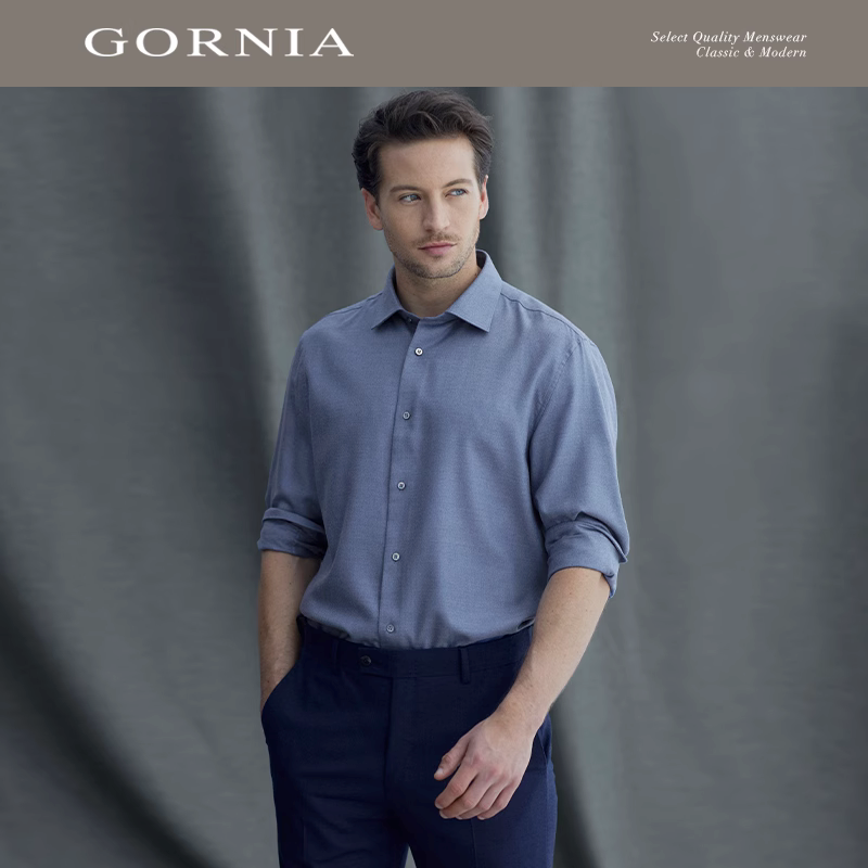 GORNIA/格罗尼雅桑蚕丝长袖衬衫