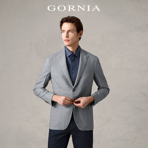 gornia格罗尼雅男士进口料西服