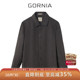 隐形宽条纹理翻领商务衬衣式 GORNIA 衬衫 长袖 外套 格罗尼雅男士