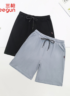 三枪短裤男夏季薄款休闲五分裤日系复古沙滩裤睡裤男50831B0