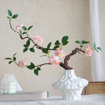 花代言轻奢风陶瓷花瓶电视柜摆件