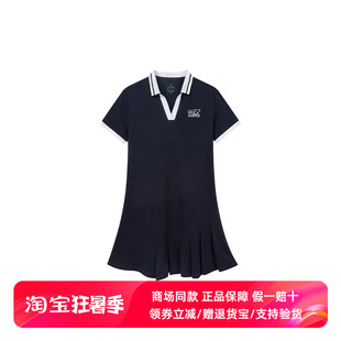 长款 361度正品 女式 运动连衣裙2025夏季 轻薄休闲透气网球裙子 新品