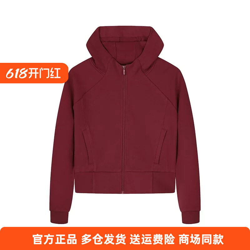 361正品女士连帽卫衣棉感新品2026春秋帽衫休闲女子开襟运动外套