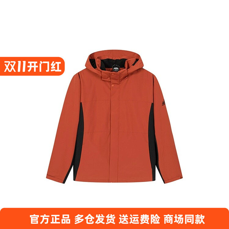 361度正品运动风衣男2025秋冬新品绒里防风保暖外套连帽短款上衣