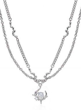 LUYUO原创真实之眼项链甜酷辣妹颈链气质清冷高级感百搭锁骨链女