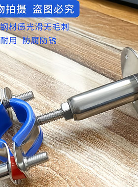 水管固定卡扣固定器不锈钢卡箍燃气管卡扣可调节管夹免打孔管卡子