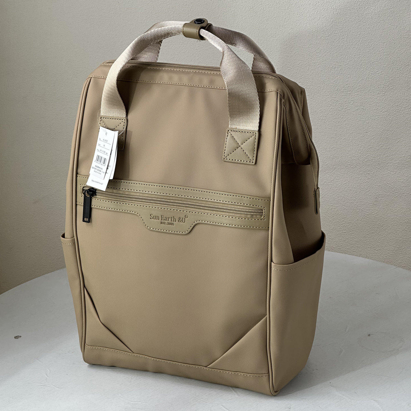 正品Sun Earth&U通勤风双肩包男女大容量商务16寸15.6寸电脑背包