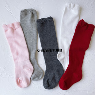 宝宝长腿袜过膝长筒袜婴儿纯棉松口大腿袜男女童护腿袜手缝无骨袜