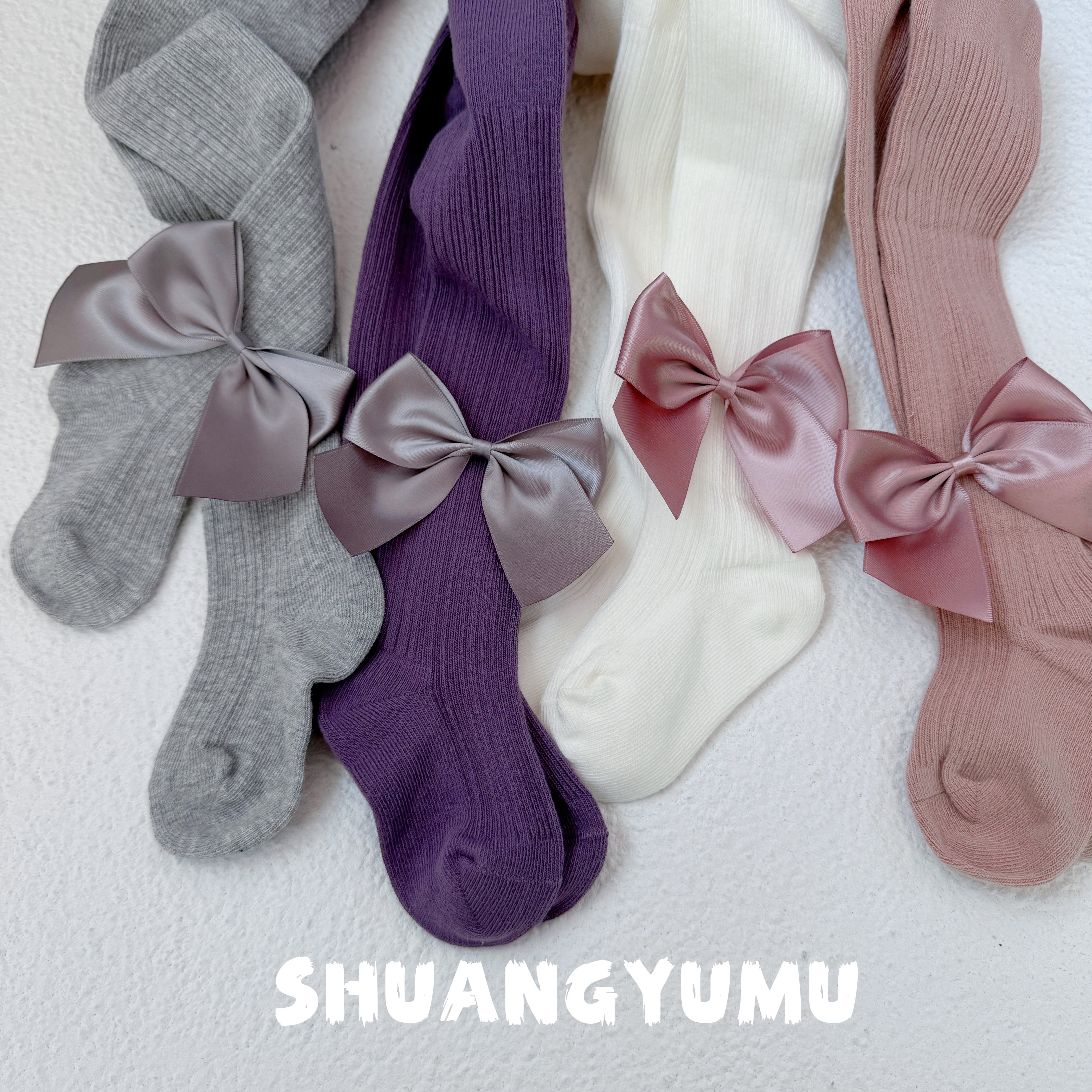 儿童打底裤手工蝴蝶结