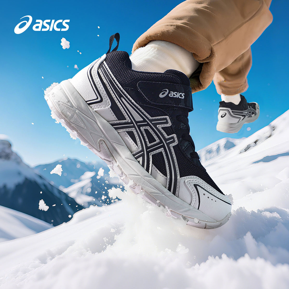 ASICS/亚瑟士童鞋秋冬中帮男女童保暖鞋靴运动跑步鞋CONTEND