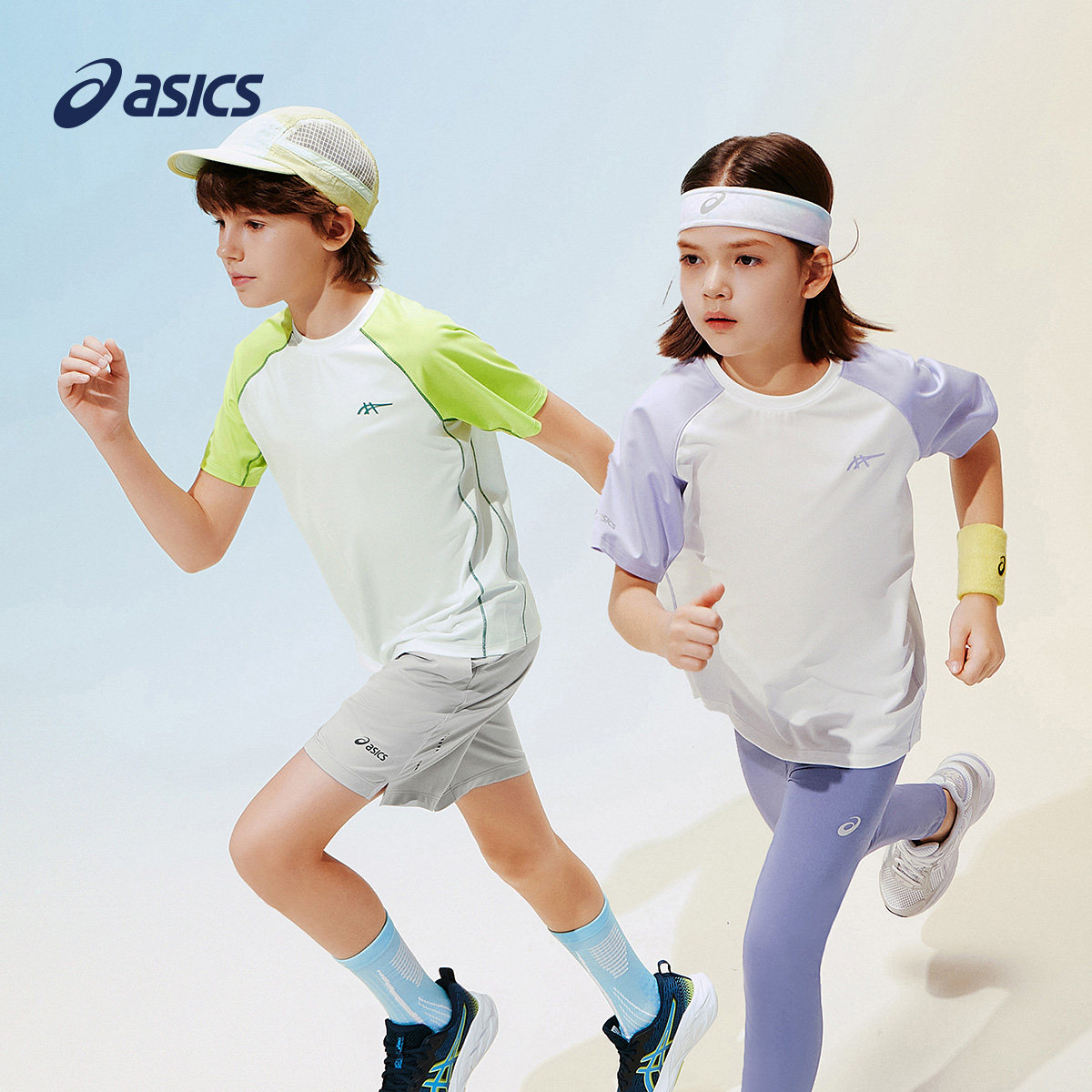ASICS/亚瑟士儿童26年夏季新款吸湿速干跑步短袖T恤透气运动T恤