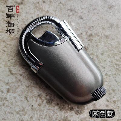 高档年海烟柳斗烟百打嘴火机充气男士打火机烟丝烟斗点烟器烟斗打