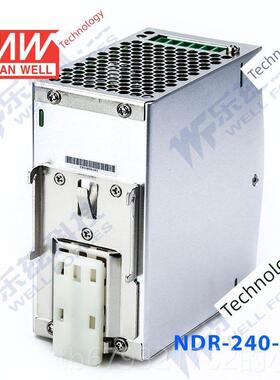 高档Mea0 ell n24V电源24W Ndr-240-24轨型220V到24V直W流稳压台