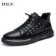 冬季 2L02新款 头层牛皮高板鞋 高档HBK男鞋 男士 帮厚底真皮休闲运动4