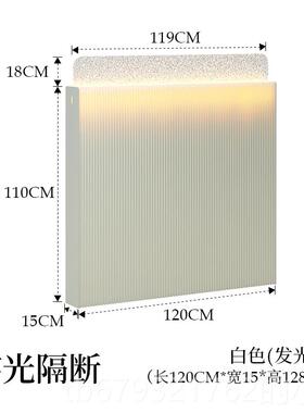 高档十八纸风琴纸墙雾光断围屏风客厅玄关台移商动简隔约用饭厅栏