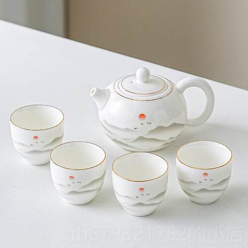 高档2025新板脂玉白瓷功用夫茶具家壶0.05公斤茶人体陶瓷简易小茶