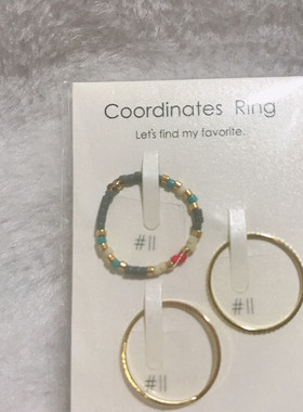 少女风叠戴日式组合尾戒