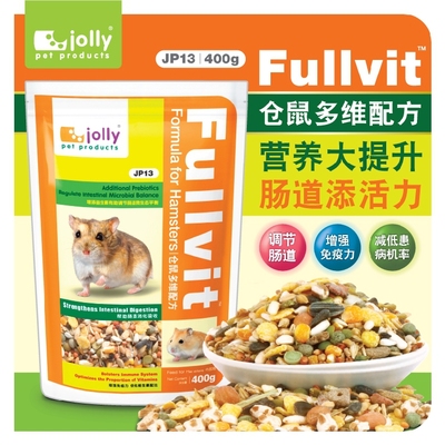 JOLLY综合仓鼠粮豪华仓鼠主食粮仓鼠布丁鼠活体金丝熊饲料400G包