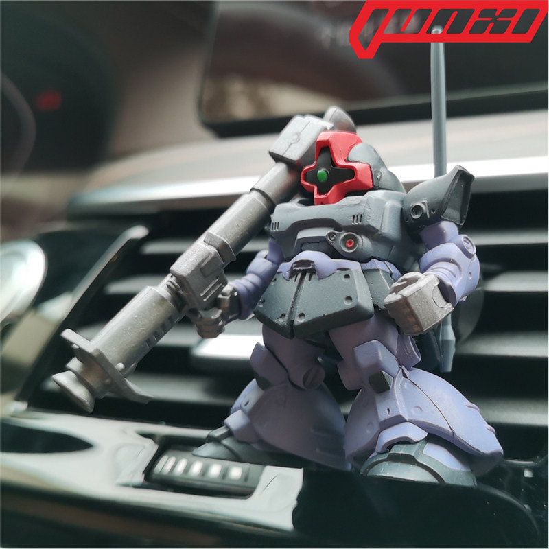 万代正品高达汽车载香薰摆件空调出风口创意挂件ms09独眼力克大魔