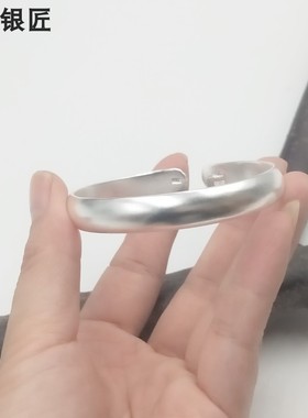 谢家银匠999纯银传统素银手镯