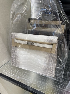 精品dense跳舞包顶奢南非喜马拉雅鳄鱼皮纯手缝金银扣SO定制