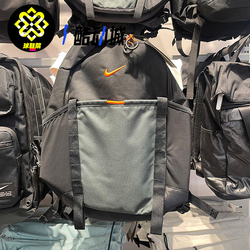 Nike耐克男女大容量运动休闲双肩包背包学生书包旅游包DJ9678-011
